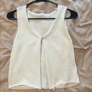 Elegant White Sleeveless Top
